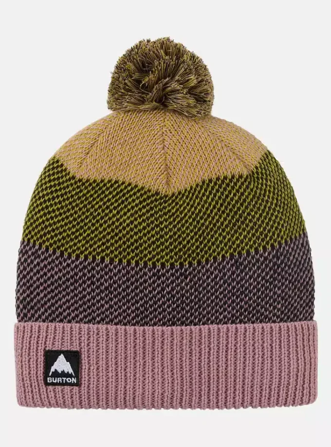 Bonnet à pompon doublé polaire Burton pour enfants Bonnet à pompon doublé polaire Burton pour enfants