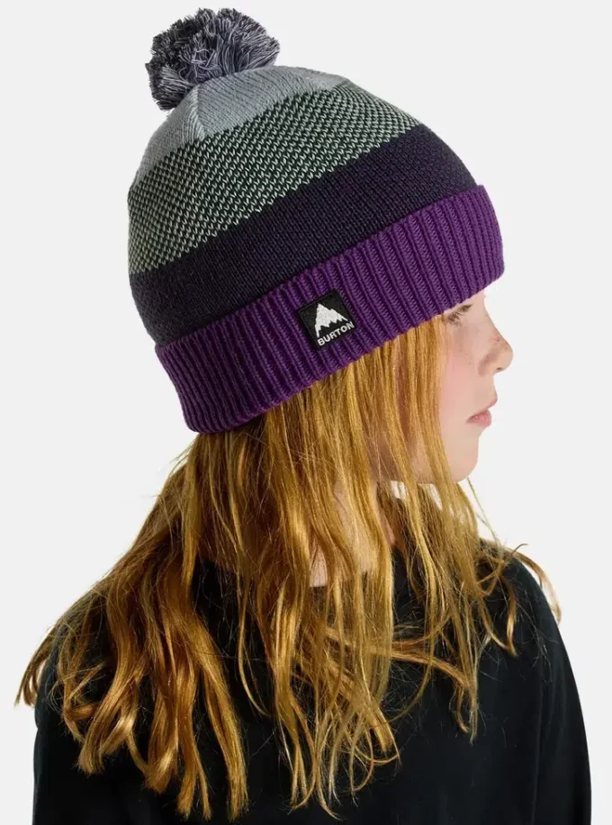 Bonnet à pompon doublé polaire Burton pour enfants Bonnet à pompon doublé polaire Burton pour enfants