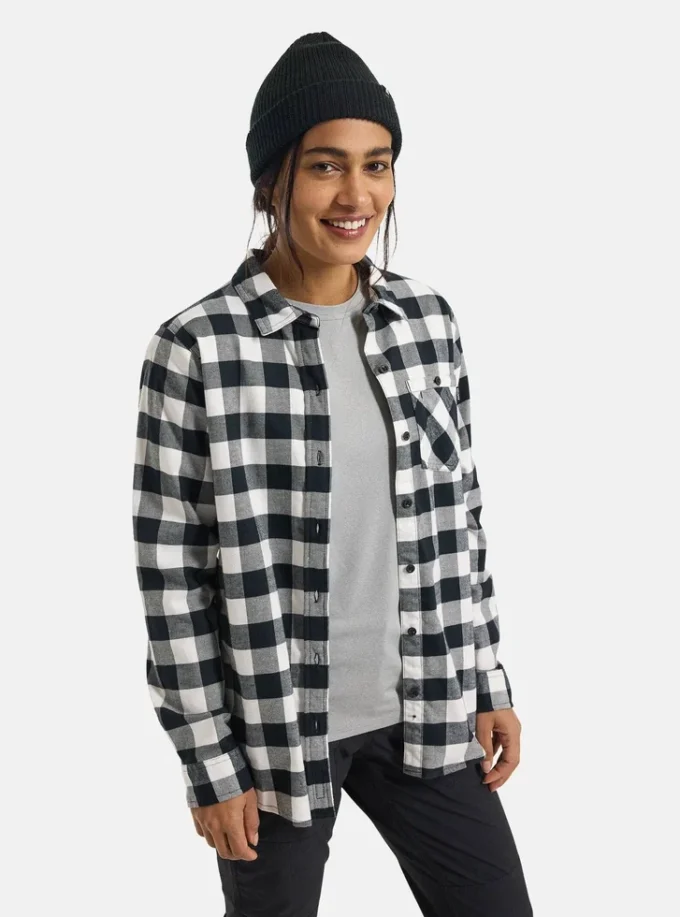 Chemise à manches longues en flanelle Burton Favorite pour femme Chemise à manches longues en flanelle Burton Favorite pour femme