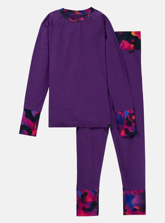 Ensemble de sous-vêtements en laine mérinos Burton pour enfants et tout-petits Ensemble de sous-vêtements en laine mérinos Burton pour enfants et tout-petits