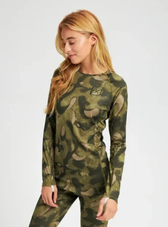 Haut à col rond Burton [ak]® Helium Power Grid™ Base Layer pour femme