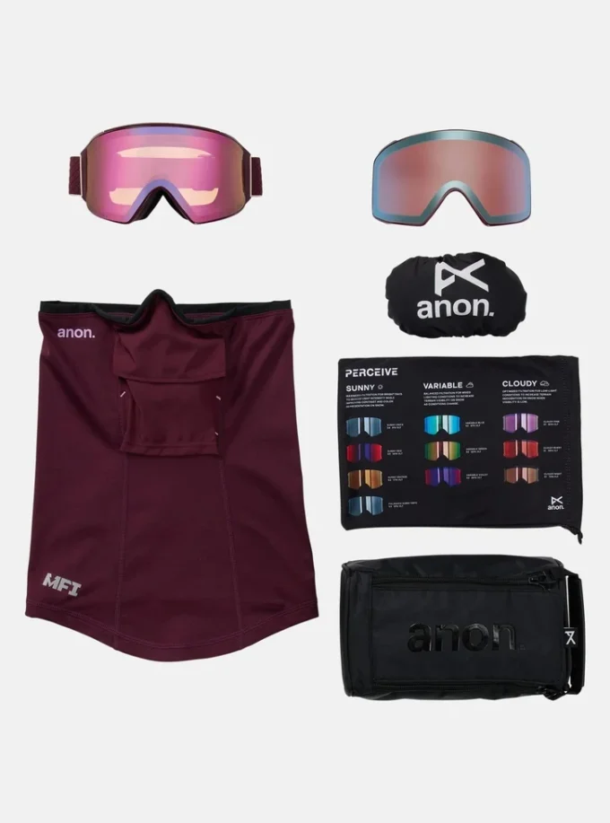 Masque Anon M4 (cylindrique) + lentille bonus + masque MFI®