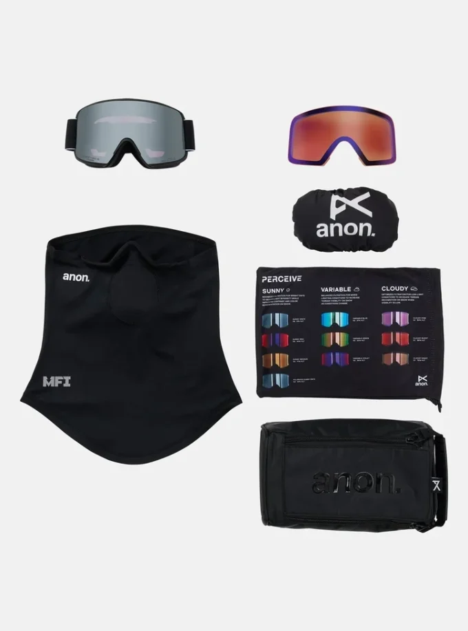 Masque Anon M6S + Verres polarisés Perceive + Masque MFI® Masque Anon M6S + Verres polarisés Perceive + Masque MFI®