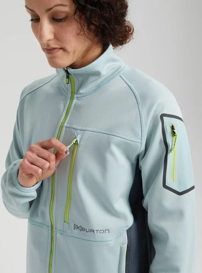 Polaire Burton [ak]® Polartec® Grid à fermeture éclair intégrale