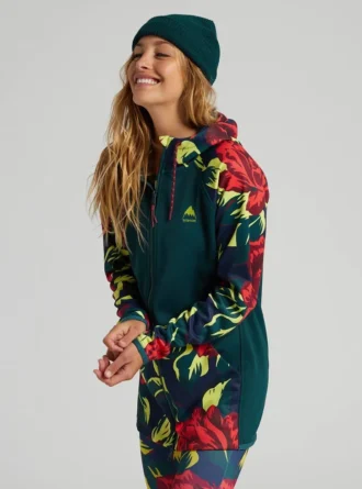 Polaire longue à fermeture éclair intégrale Burton Crown Weatherproof pour femme