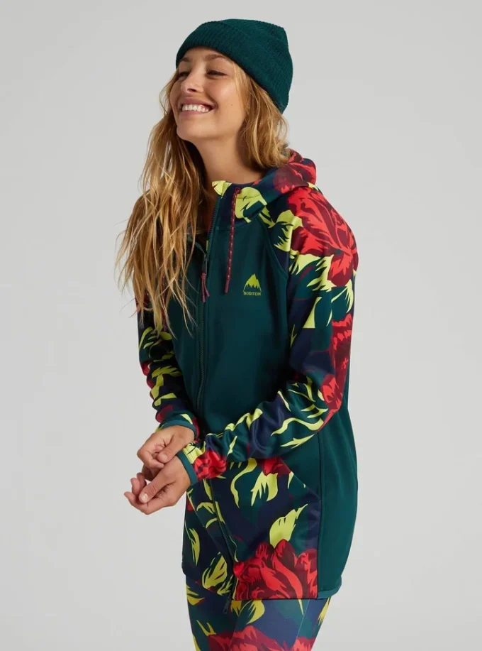 Polaire longue à fermeture éclair intégrale Burton Crown Weatherproof pour femme Polaire longue à fermeture éclair intégrale Burton Crown Weatherproof pour femme