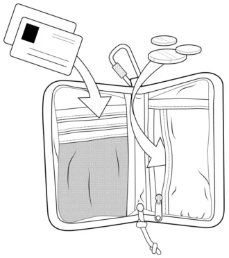 Portefeuille Burton Japan Zip Pass