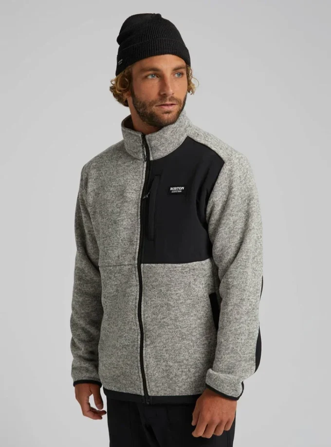 Pull Burton Hayrider pour homme Polaire à fermeture éclair intégrale