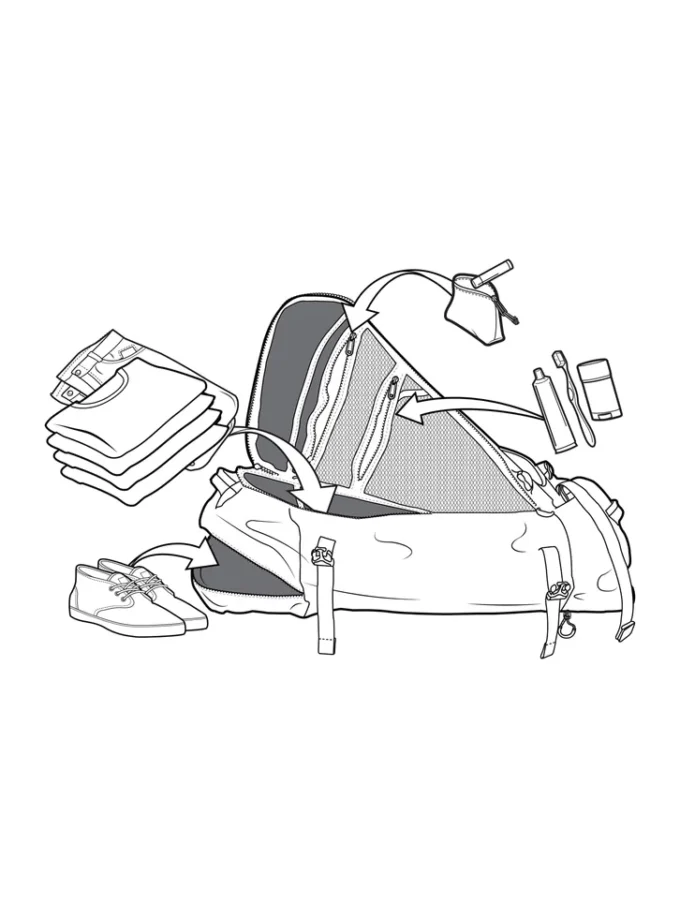 Sac de voyage Burton Multipath 90L Checked Sac de voyage Burton Multipath 90L Checked
