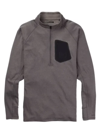 Sous-vêtement Burton [ak]® Baker Power Wool™ à fermeture éclair quart de longueur pour homme