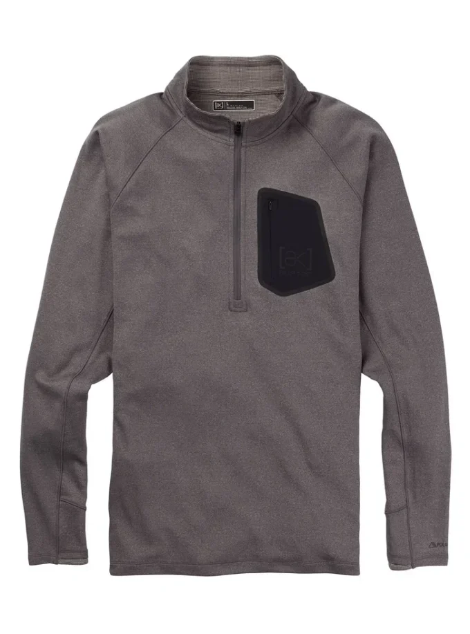 Sous-vêtement Burton [ak]® Baker Power Wool™ à fermeture éclair quart de longueur pour homme