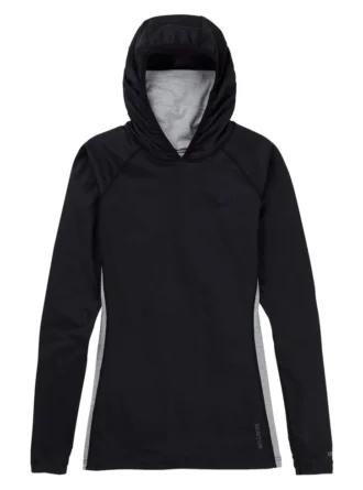 Sweat à capuche à col long Burton Midweight X Base Layer pour femme
