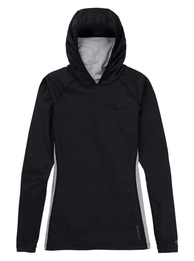 Sweat à capuche à col long Burton Midweight X Base Layer pour femme