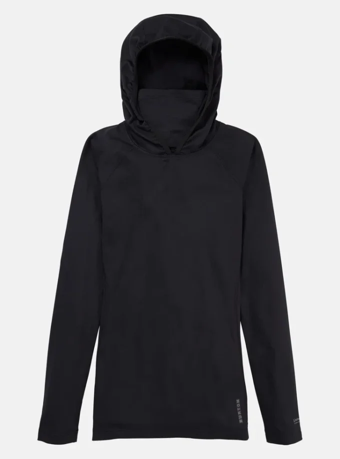 Sweat à capuche à col long Burton Midweight X Base Layer pour femme