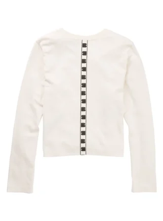 T-shirt court à manches longues Larosa pour femme